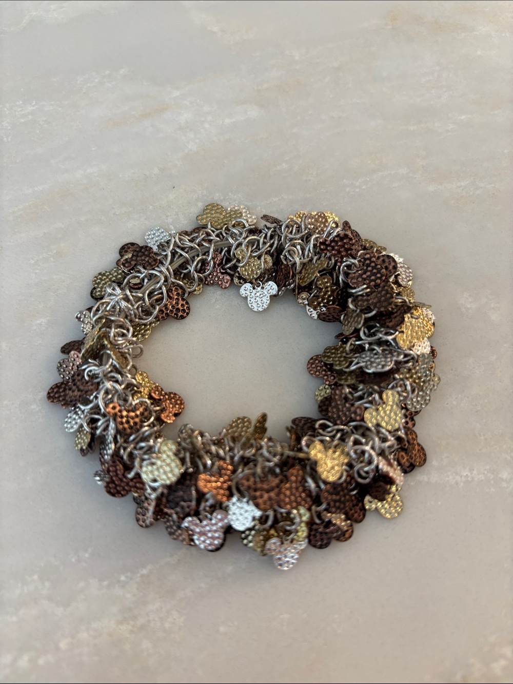 Disney Tricolor Metal Charm Bracelet